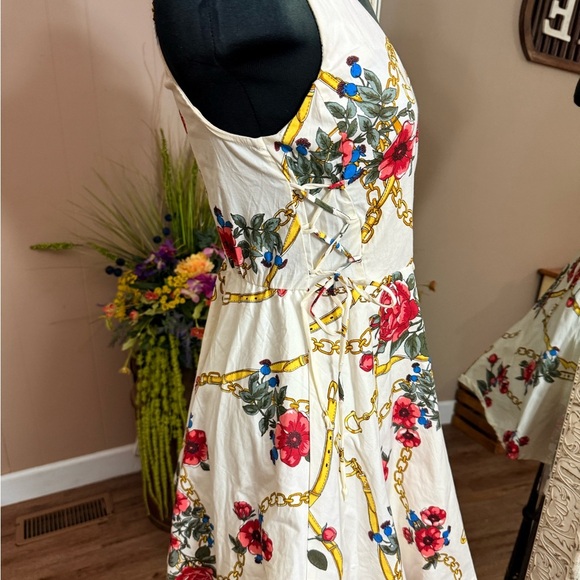 Bailey Blue • Corset Floral Fit and Flare Sun Dress - Picture 12 of 13